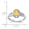 10K Gemstone and Diamond Ring