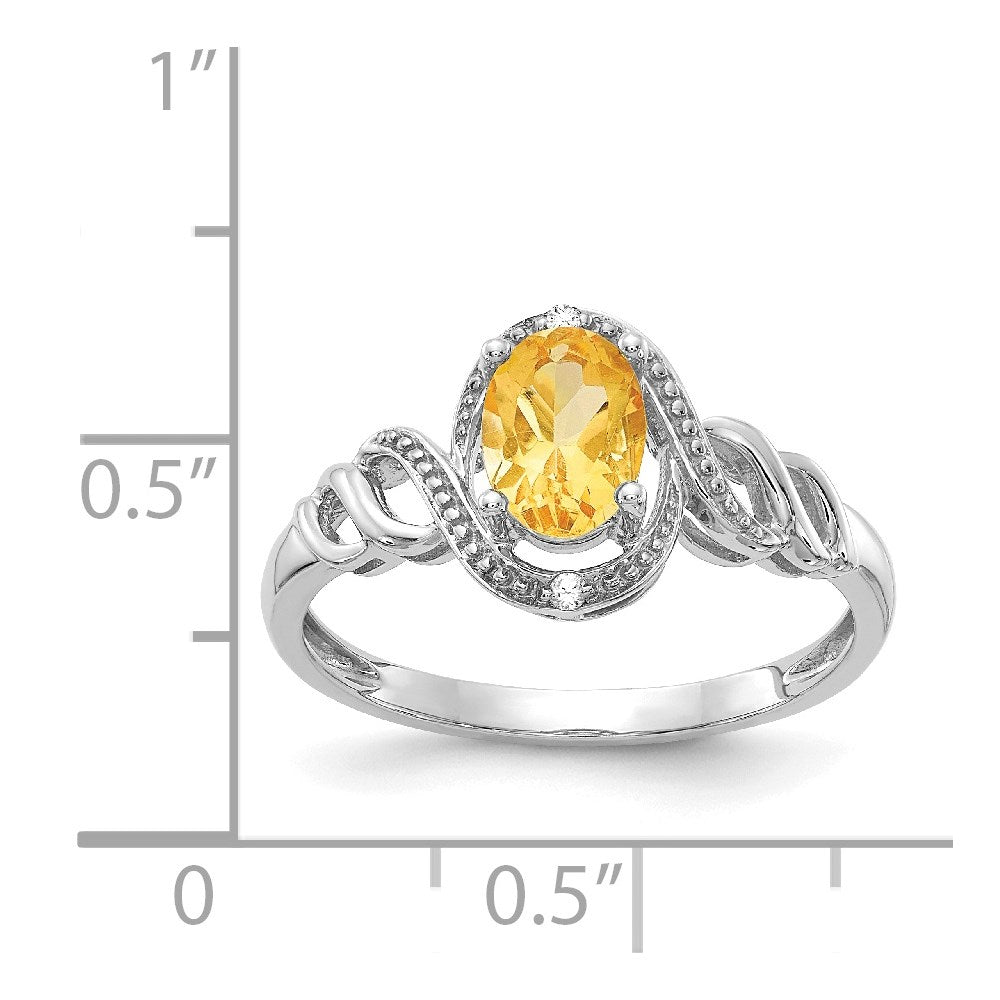 10K Gemstone and Diamond Ring
