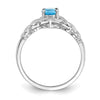 10K Gemstone and Diamond Ring
