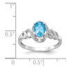 10K Gemstone and Diamond Ring