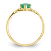 Genuine Birthstone Heart Ring — (05) May