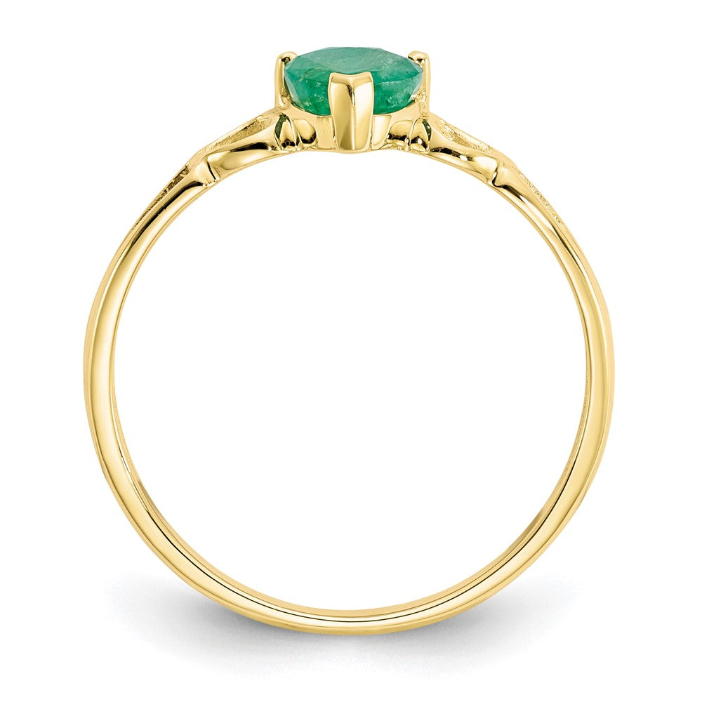 Genuine Birthstone Heart Ring — (05) May