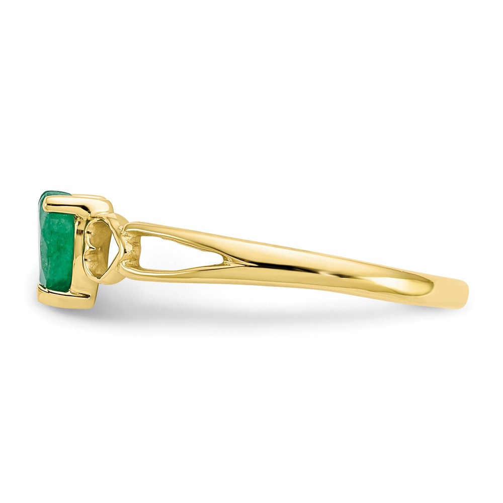 Genuine Birthstone Heart Ring — (05) May