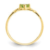 Genuine Birthstone Heart Ring — (08) August