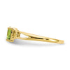 Genuine Birthstone Heart Ring — (08) August