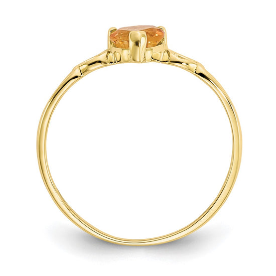Genuine Birthstone Heart Ring — (11) November
