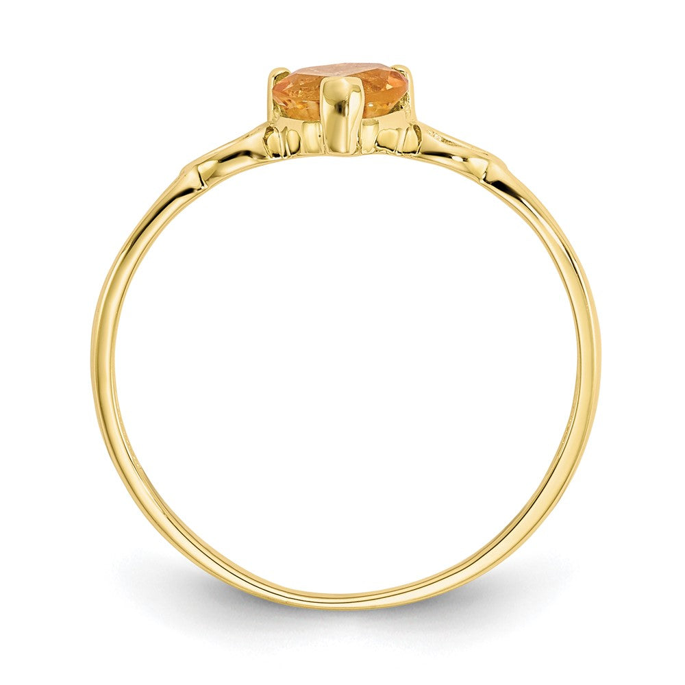 Genuine Birthstone Heart Ring — (11) November