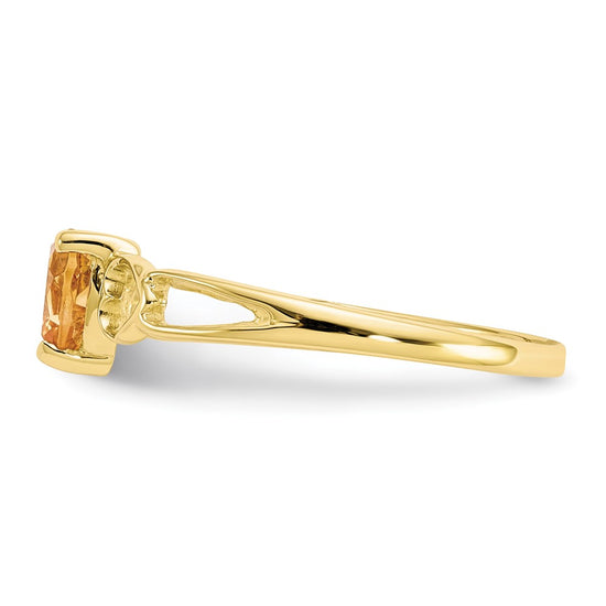 Genuine Birthstone Heart Ring — (11) November