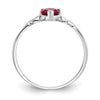 10k White Gold Birthstone Ring Mounting