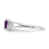 Genuine Birthstone Heart Ring — (02) February
