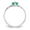 Genuine Birthstone Heart Ring — (05) May
