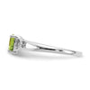 Genuine Birthstone Heart Ring — (08) August