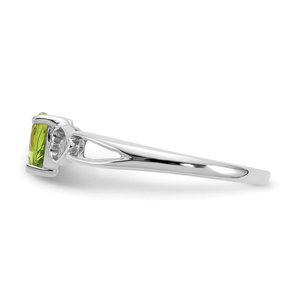 Genuine Birthstone Heart Ring — (08) August