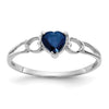 Genuine Birthstone Heart Ring