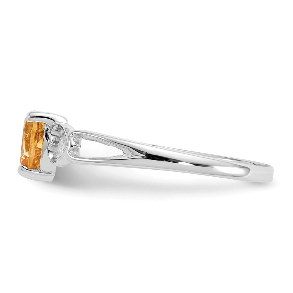 Genuine Birthstone Heart Ring — (11) November