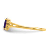 Geniune Marquise Birthstone Ring — (02) February