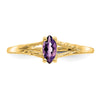 Geniune Marquise Birthstone Ring — (02) February