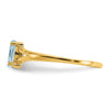 Geniune Marquise Birthstone Ring — (03) March