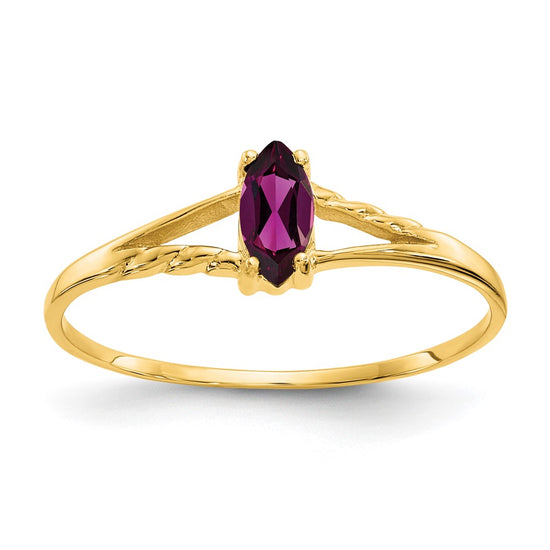 Geniune Marquise Birthstone Ring