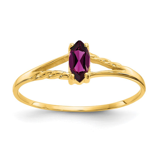 Geniune Marquise Birthstone Ring — (01) January