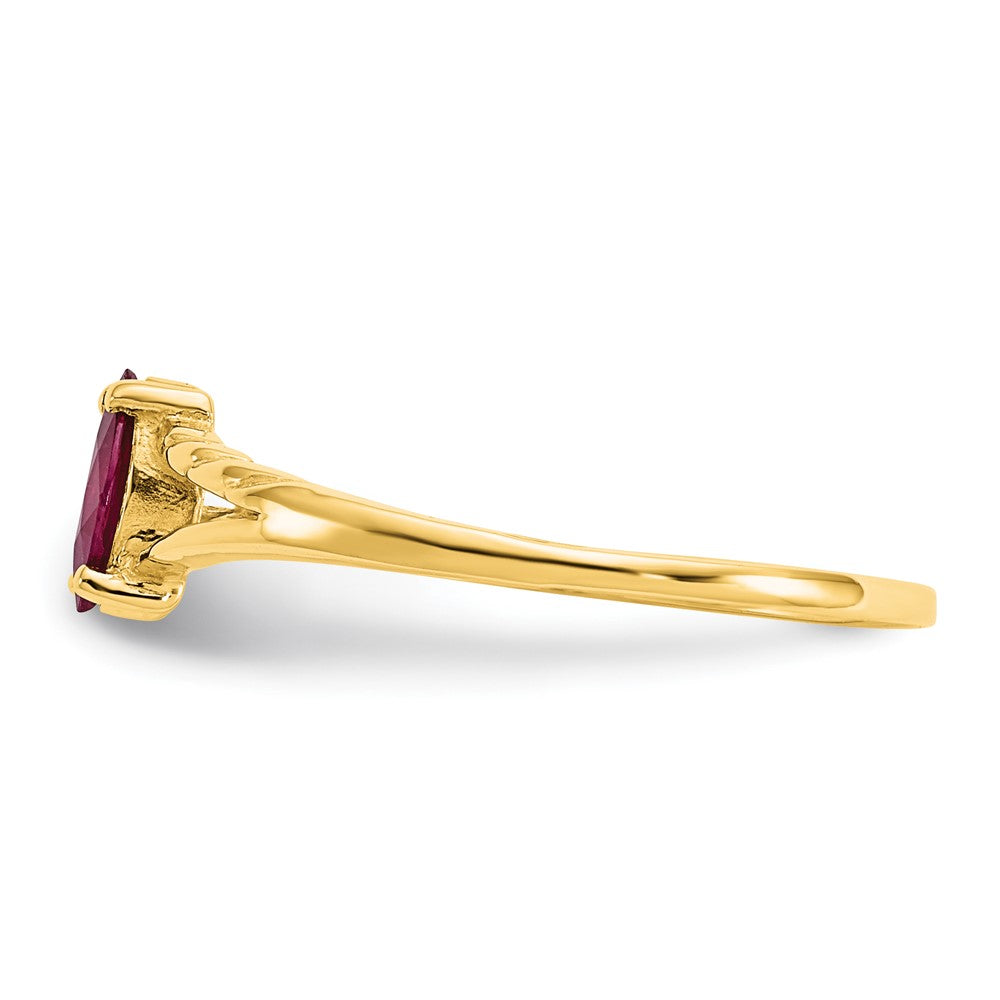 Geniune Marquise Birthstone Ring — (07) July
