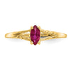 Geniune Marquise Birthstone Ring — (07) July
