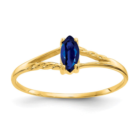 Geniune Marquise Birthstone Ring — (09) September