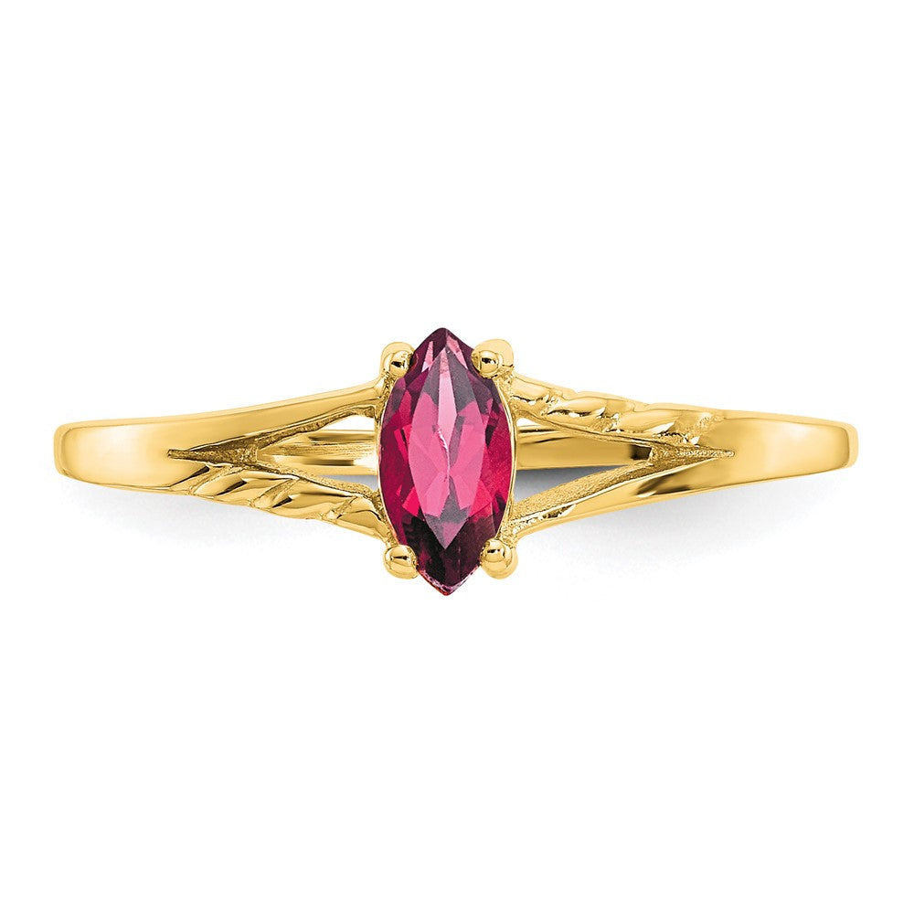 Geniune Marquise Birthstone Ring — (10) October