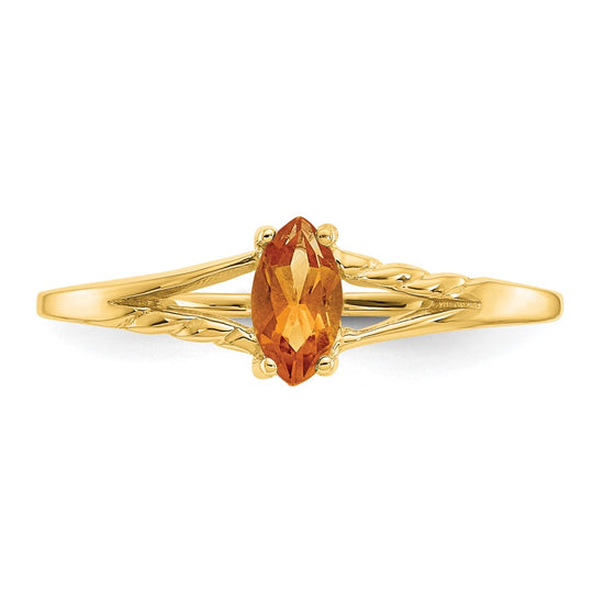 Geniune Marquise Birthstone Ring — (11) November