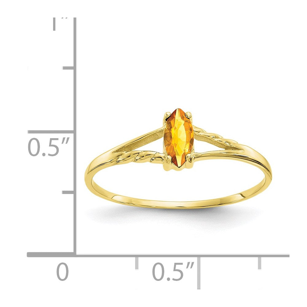 Geniune Marquise Birthstone Ring — (11) November