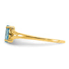 Geniune Marquise Birthstone Ring — (12) December
