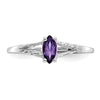 Geniune Marquise Birthstone Ring — (02) February