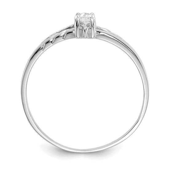 Geniune Marquise Birthstone Ring — (04) April