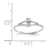 Geniune Marquise Birthstone Ring — (04) April