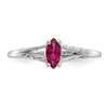 Geniune Marquise Birthstone Ring — (07) July
