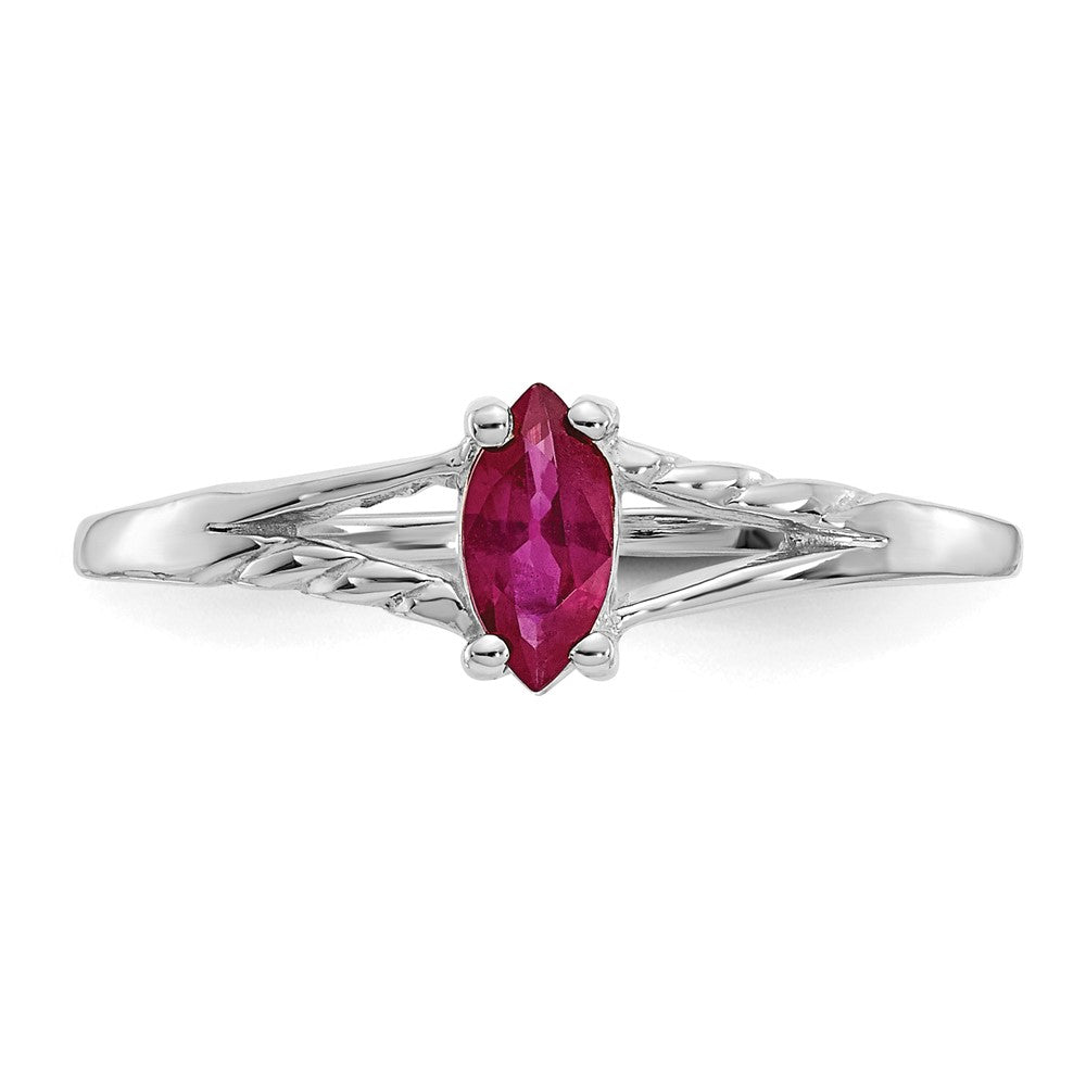 Geniune Marquise Birthstone Ring — (07) July