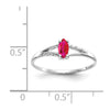 Geniune Marquise Birthstone Ring — (07) July