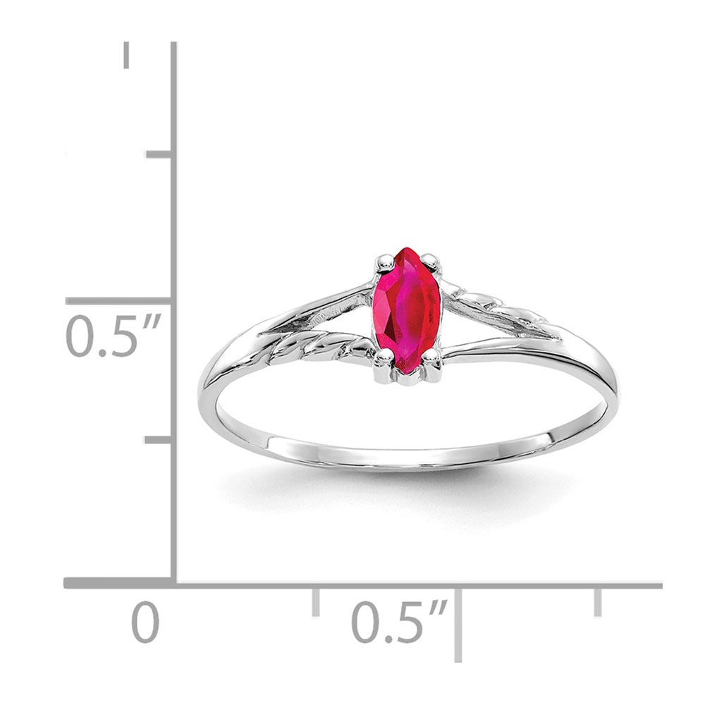 Geniune Marquise Birthstone Ring — (07) July