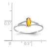 Geniune Marquise Birthstone Ring — (11) November