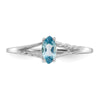 Geniune Marquise Birthstone Ring — (12) December
