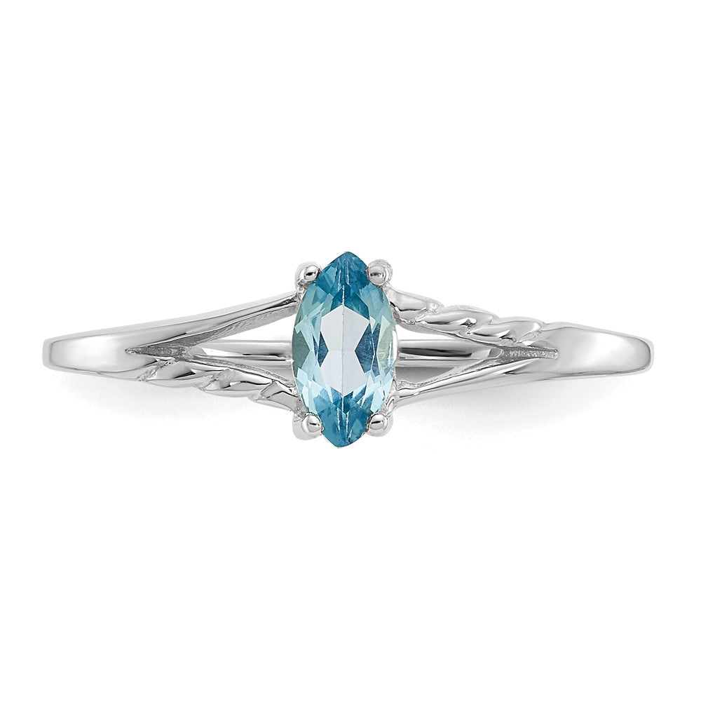 Geniune Marquise Birthstone Ring — (12) December