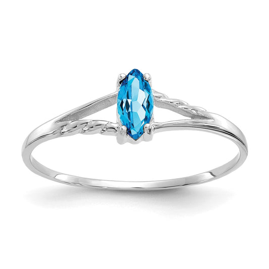 Geniune Marquise Birthstone Ring — (12) December
