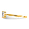Diamond & Gemstone Birthstone Ring — Topaz (White)