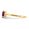 Diamond & Gemstone Birthstone Ring — Garnet (Rhodolite)