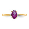 Diamond & Gemstone Birthstone Ring — Garnet (Rhodolite)