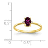 Diamond & Gemstone Birthstone Ring — Garnet (Rhodolite)