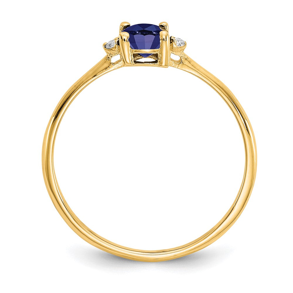 Diamond & Gemstone Birthstone Ring — Sapphire