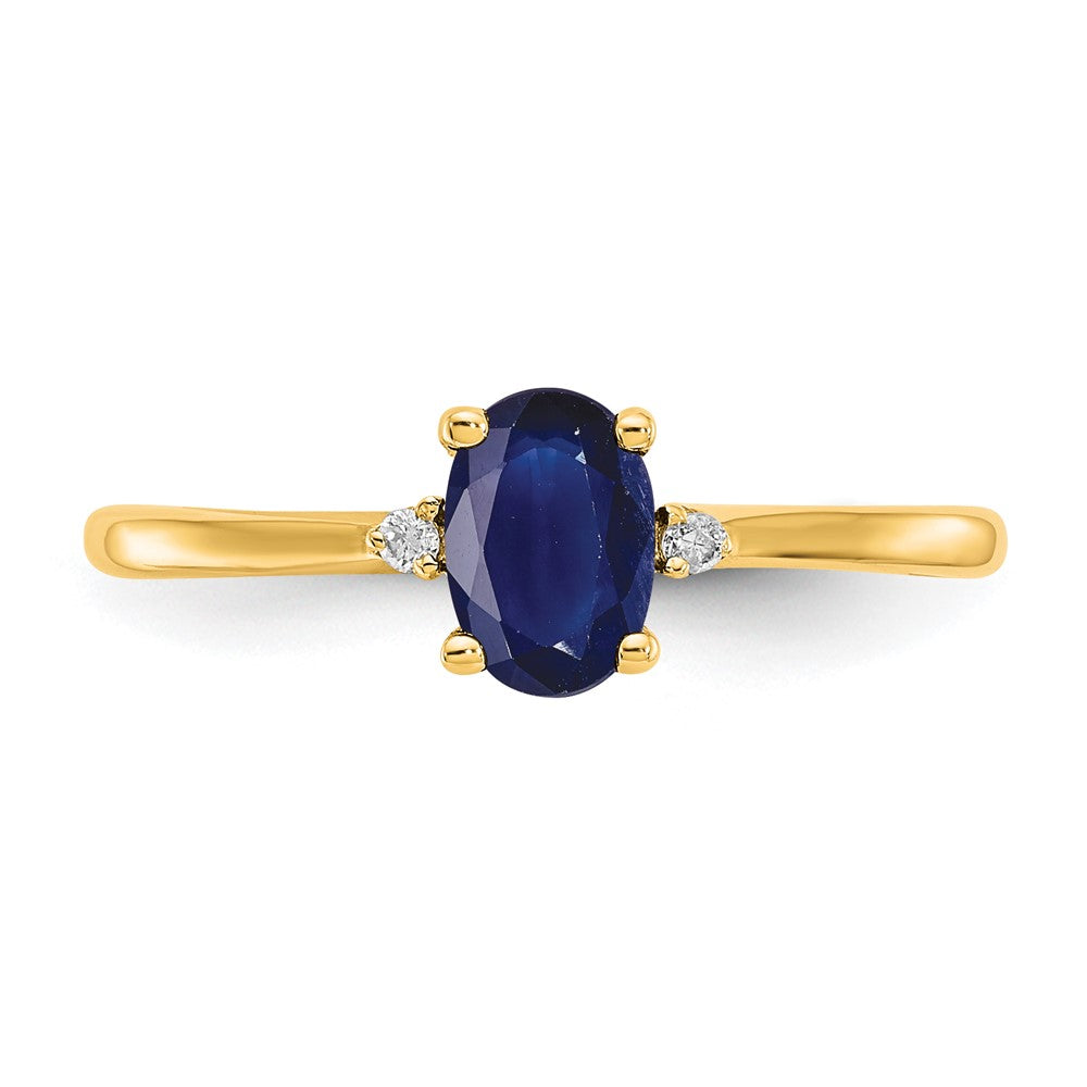 Diamond & Gemstone Birthstone Ring — Sapphire