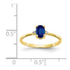 Diamond & Gemstone Birthstone Ring — Sapphire