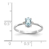 Diamond & Gemstone Birthstone Ring — Aquamarine